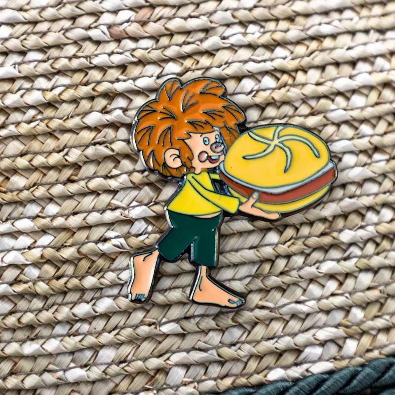 ®Pumuckl Pin "Leberkassemmel"