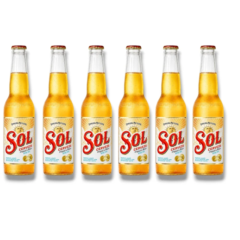 Sol Cerveza Lagerbier 0,33l – Mexikanisches Lagerbier 4,2 % Vol.