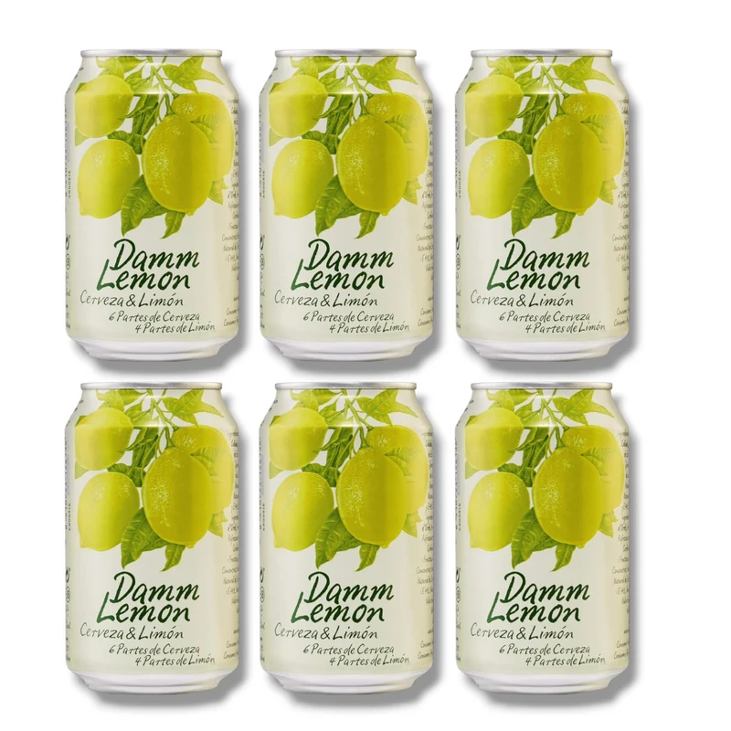 Damm Lemon 0,33 l Dose – Mediterranes Radler 3,2 % Vol.