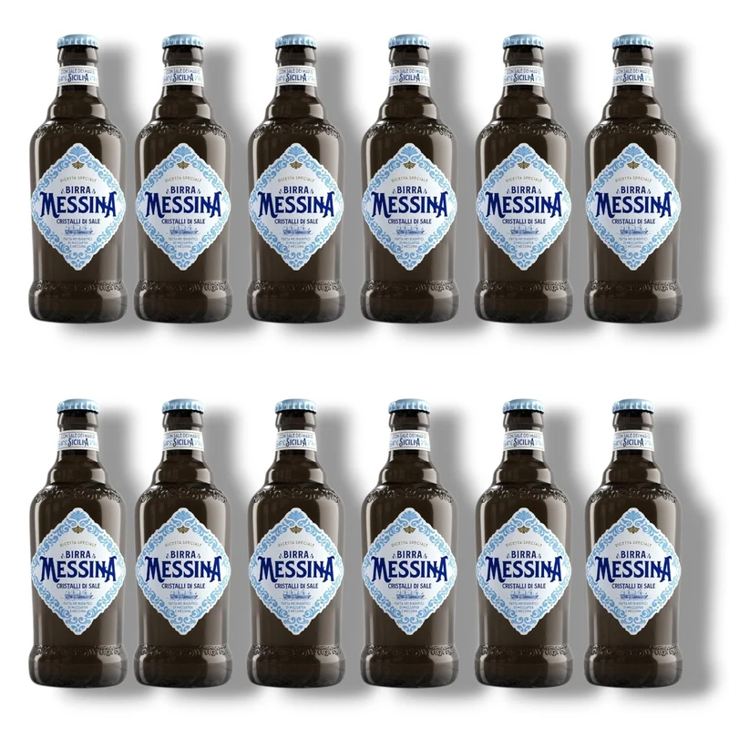Birra Messina Cristalli di Sale 0,5l – Italienisches Lagerbier mit Meersalz