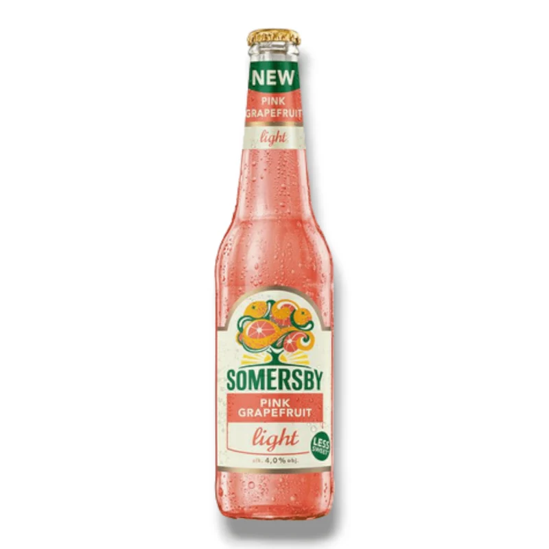 Somersby Pink Grapefruit Light Bier 0,4 l – Leichtes Bier mit Grapefruitgeschmack