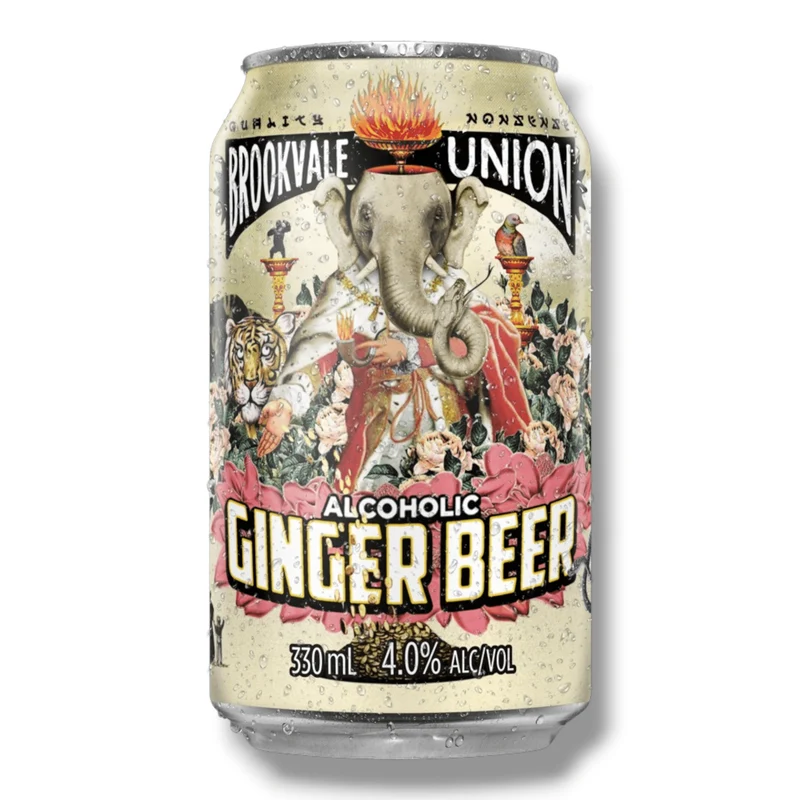 Brookvale Union Alcoholic Ginger Beer 0,33l – Premium Ingwerdrink 4,0 % Vol.