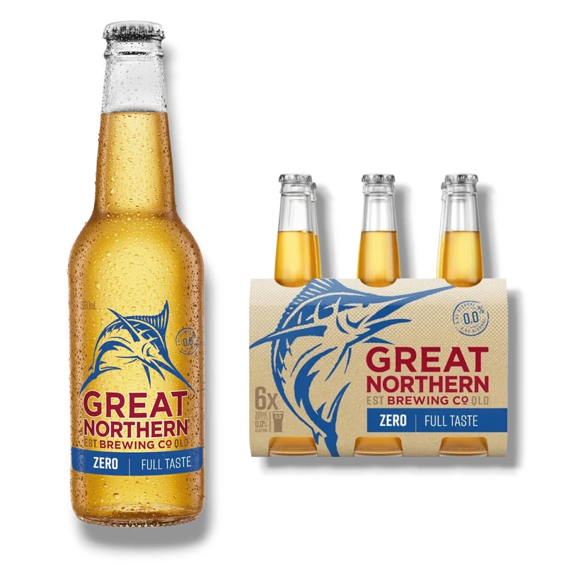 Great Northern Zero 0,33l – Alkoholfreies australisches Lagerbier 0,0 % Vol.
