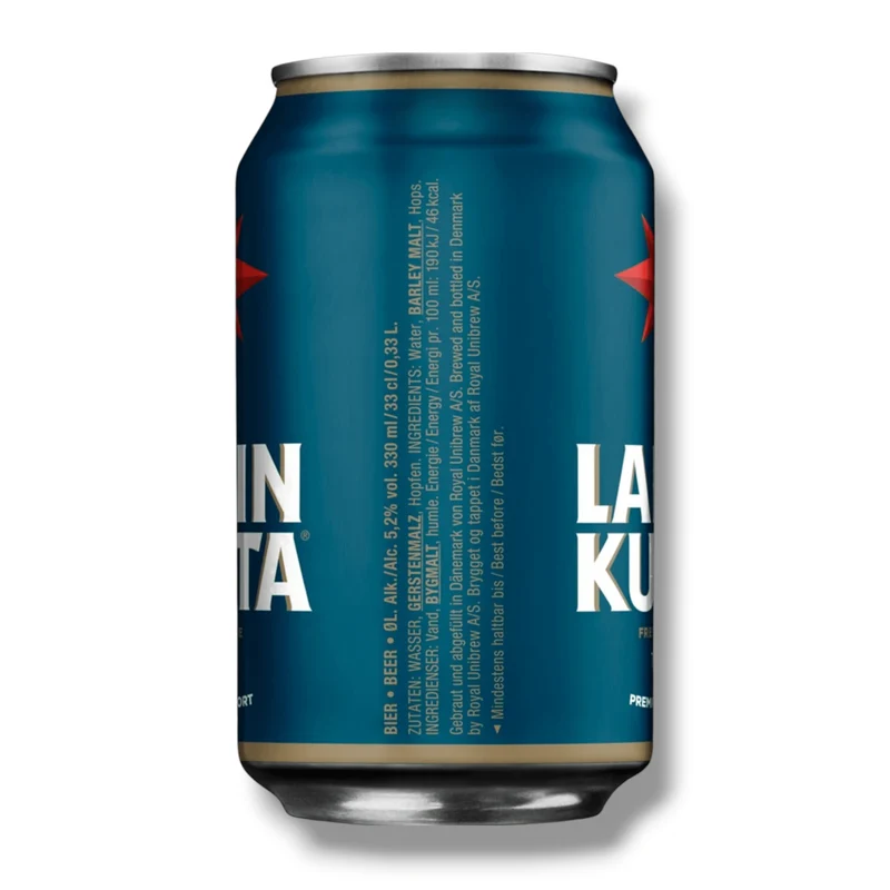 MHD 11.11.26 - Lapin Kulta Premium Lager Bier Dose 0,33l – Finnisches Lagerbier 5,2 % Vol.