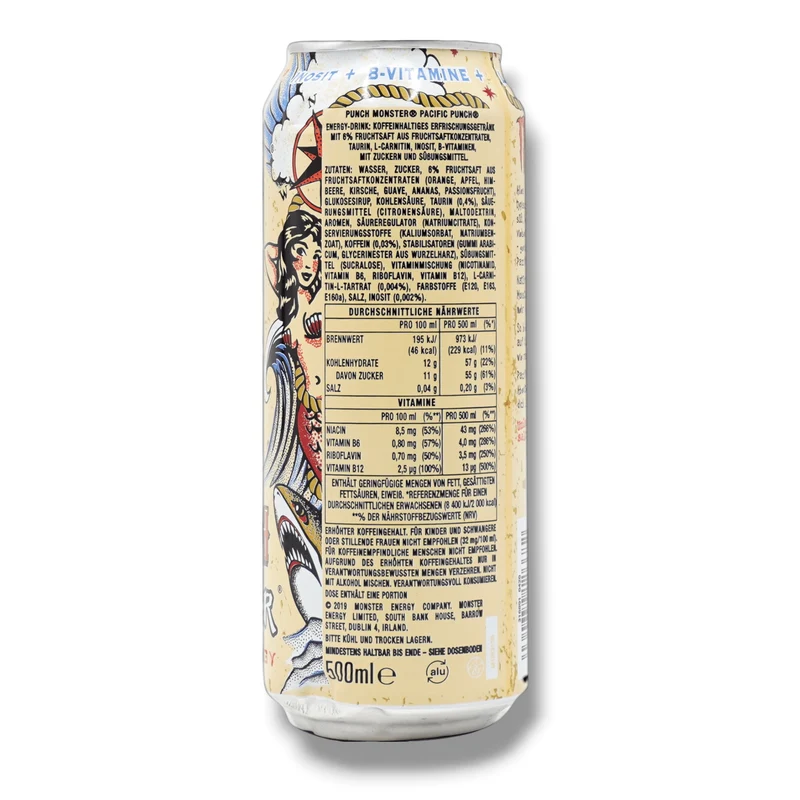 Monster Energy Pacific Punch 0,5l-Fruchtiger Energy Drink