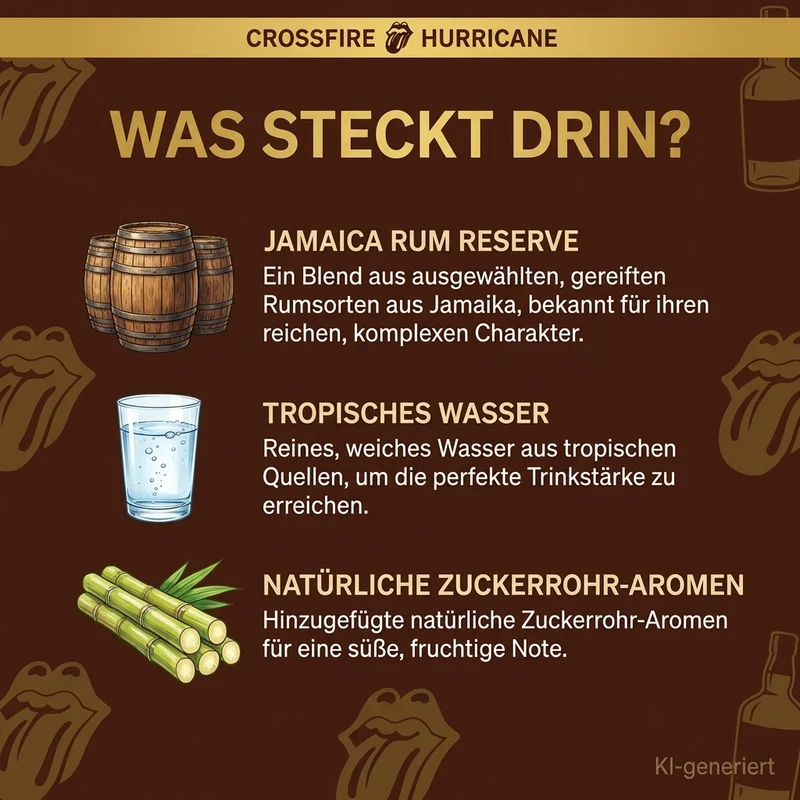Crossfire Hurricane "Rolling Stones" Rum 0,7l, alc. 40 Vol.-%