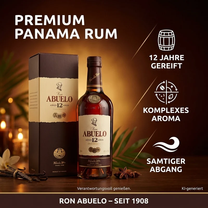 Ron Abuelo 12 Jahre Rum 0,7l, alc. 40 Vol.-%