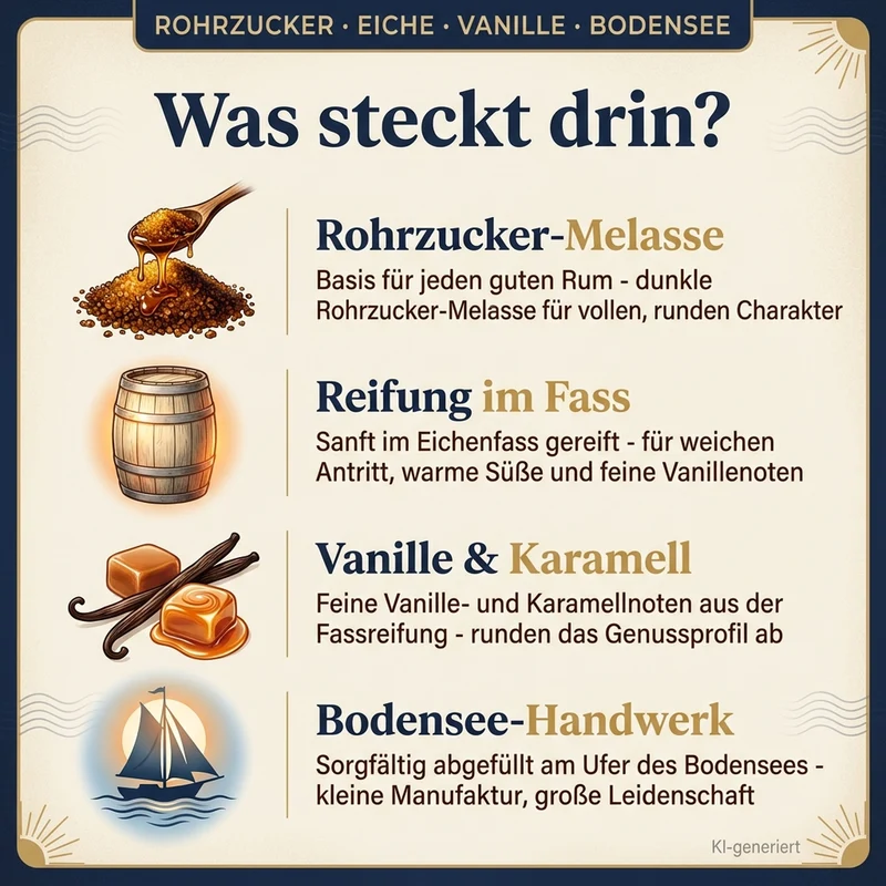 Senft Bodensee Rum 0,35l, alc. 40 Vol.-%