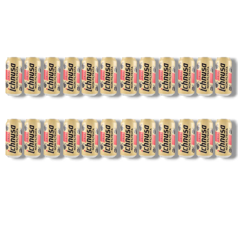 Ichnusa Non Filtrata 0,5 l Dose – Ungefiltertes sardisches Lagerbier 5,0 % Vol.