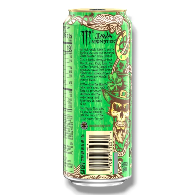 Monster Energy Java Irish Crème 473 ml – Zero Sugar USA Import