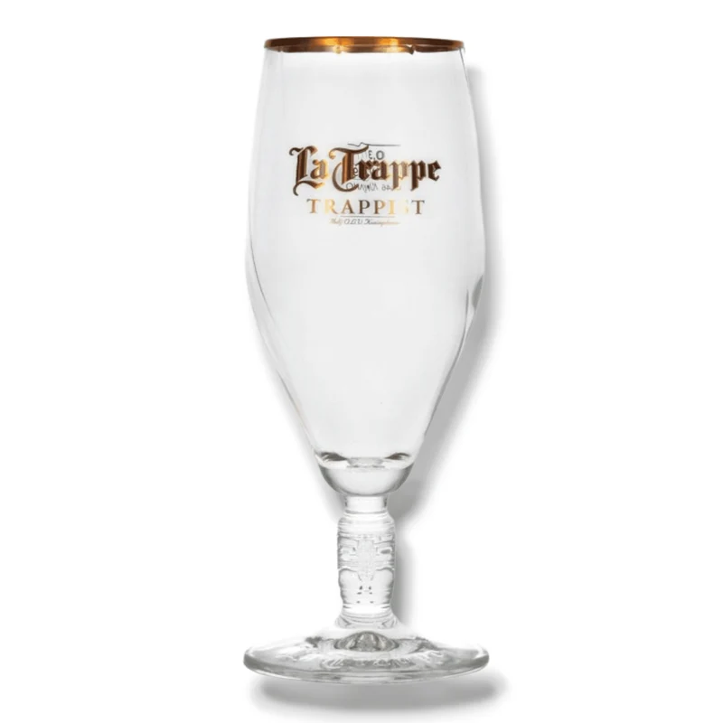 La Trappe Trappist Bierglas 300ml – Elegantes Kelchglas mit Goldrand
