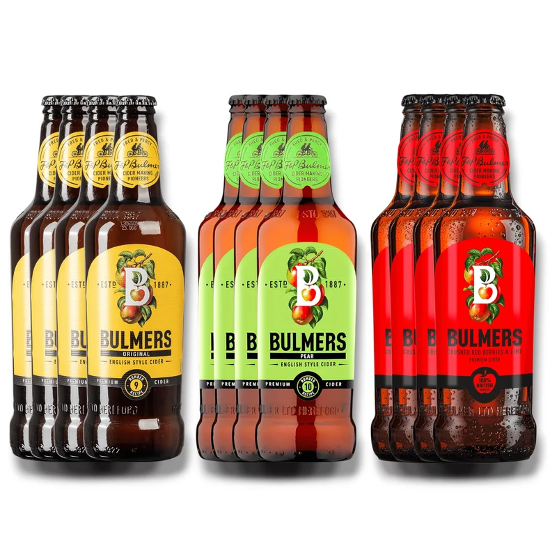 Bulmers Cider Mix 0,5l – Original, Pear & Crushed Red Berries