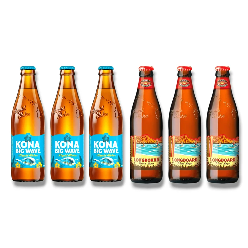 Kona Bierset 0,35l– Longboard Lager & Big Wave Golden Ale
