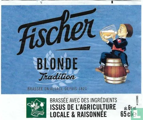 Fischer Blonde Tradition 0,65 l – klassisches Elsässer Lagerbier mit 6% Vol.
