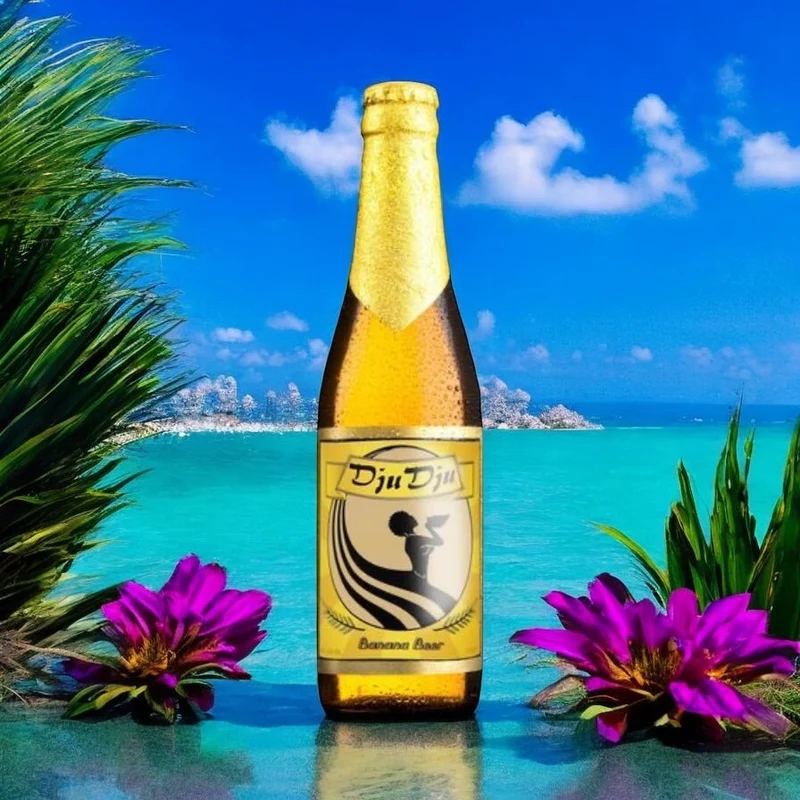 DjuDju Banana- Exotisches Bananen Fruchtbier aus Ghana 0,33l- Afrika
