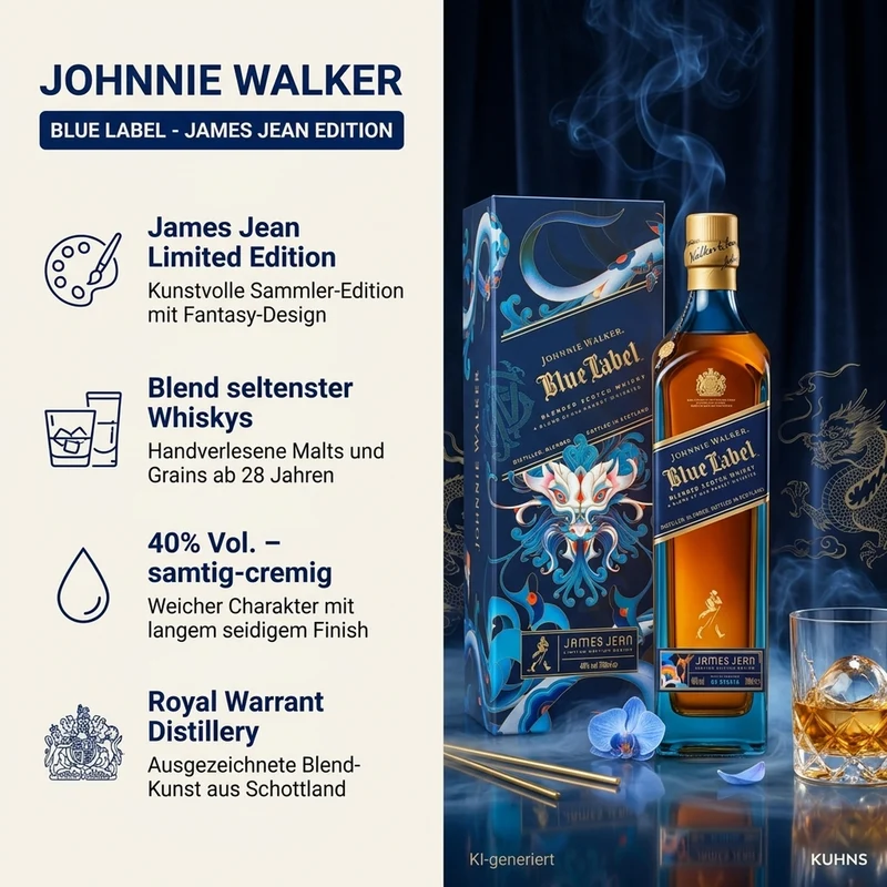 Johnnie Walker Blue Label James Jean 0,7l, alc. 40 Vol.-%