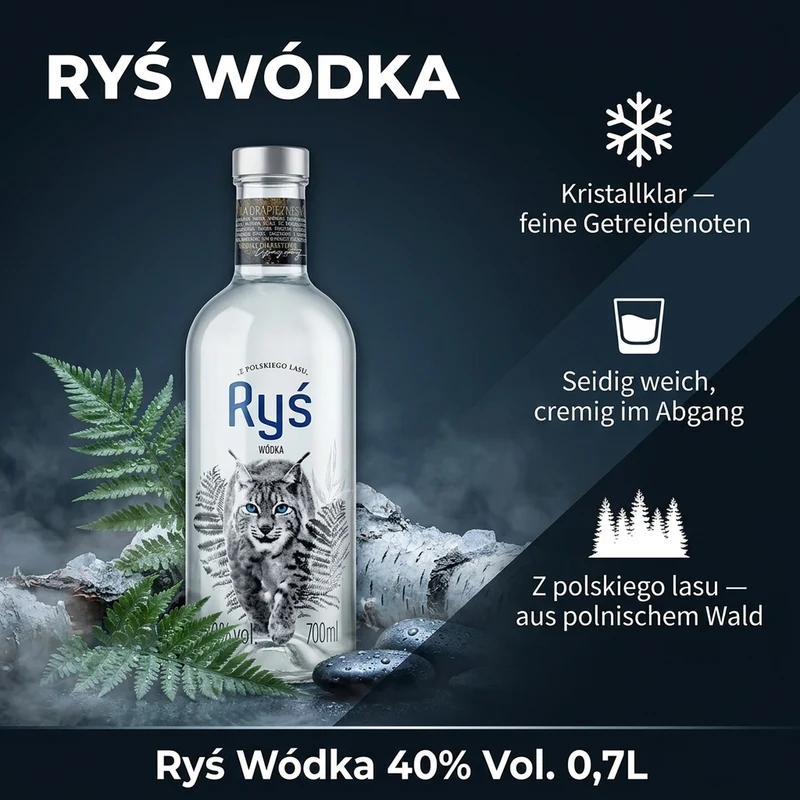 Ryś Polska Wódka 0,7l, alc. 40 Vol.-%