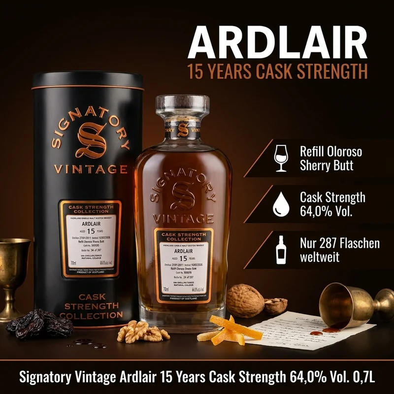 Ardlair 2011 15 Jahre Signatory Vintage 0,7l, alc. 64 Vol.-%