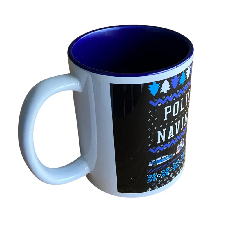 Police Navidad Tasse