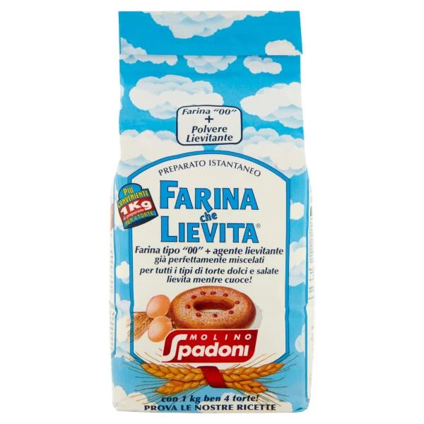 Molino Spadoni Farina che Lievita Farina "00" + Polvere Lievitante 1000 g
