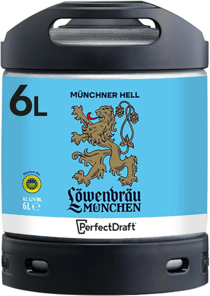 Löwenbräu Münchner Hell Perfect Draft 3x6,0l, alc. 5,2 Vol.-%