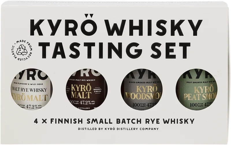 Kyrö Whisky Tasting Set 4x0,05l, alc. 47,2 Vol.-%