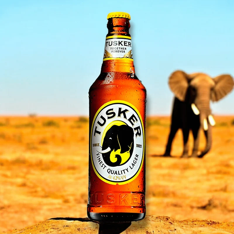 Tusker Lager Bier 0,5l– Kenianisches Premium Bier 4,2% Vol.