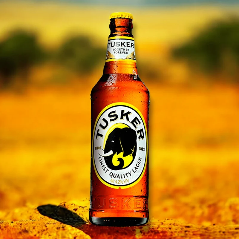 Tusker Lager Bier 0,5l– Kenianisches Premium Bier 4,2% Vol.
