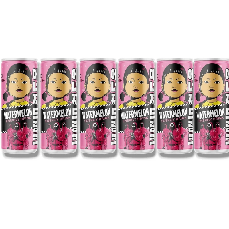 Squid Game Wassermelone Energy Drink – 250ml Dose mit Koffein