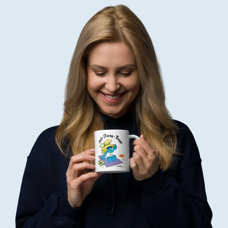 ®Die Schlümpfe Tasse "Anti Stress Damen"