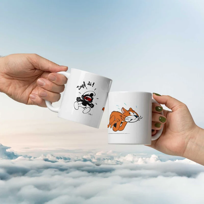 ®Die Schlümpfe Tasse "Zupf di!"