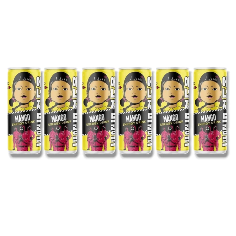Squid Game Mango Energy Drink – 250ml Dose mit Koffein
