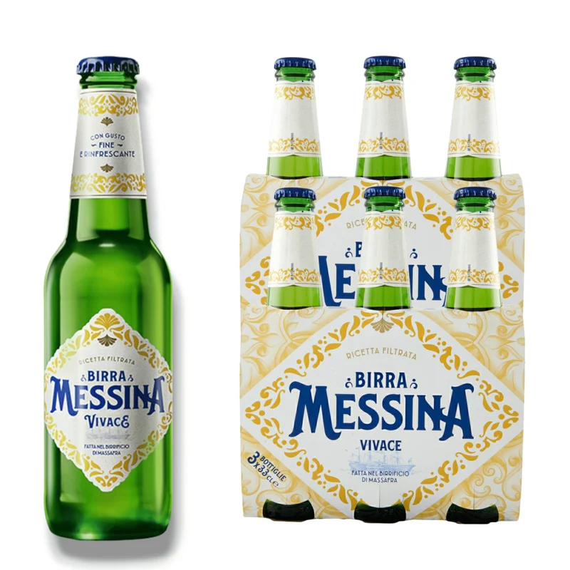 Birra Messina Vivace 330ml – Italienisches Lagerbier 4,5%