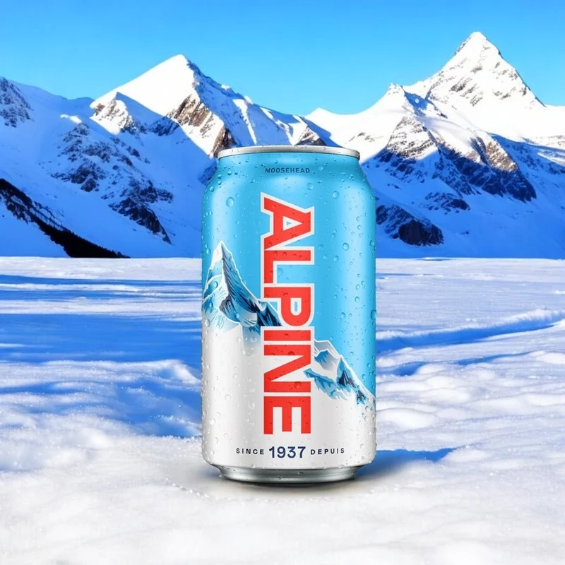 Moosehead Alpine Lager Dose 355ml - Leichtes Lagerbier aus Kanada mit 5% Vol.