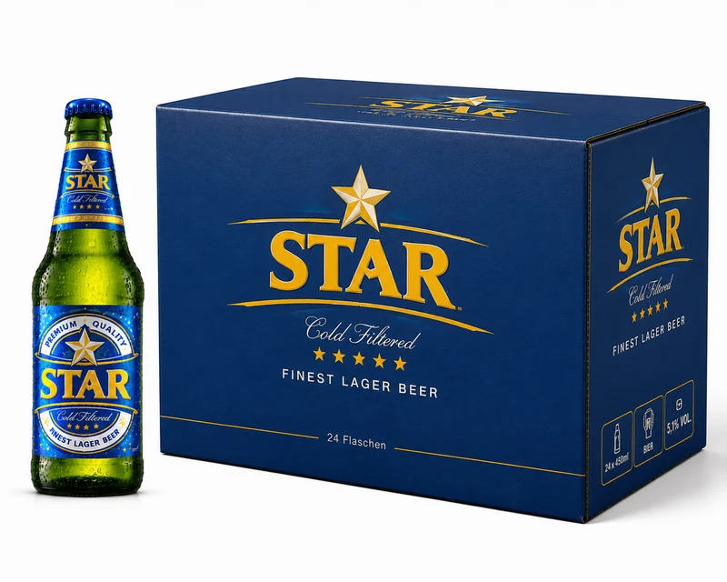 MHD 30.10.26 - Star Lager Beer 0,45l – Nigerianisches Lagerbier 5,1 % Vol.