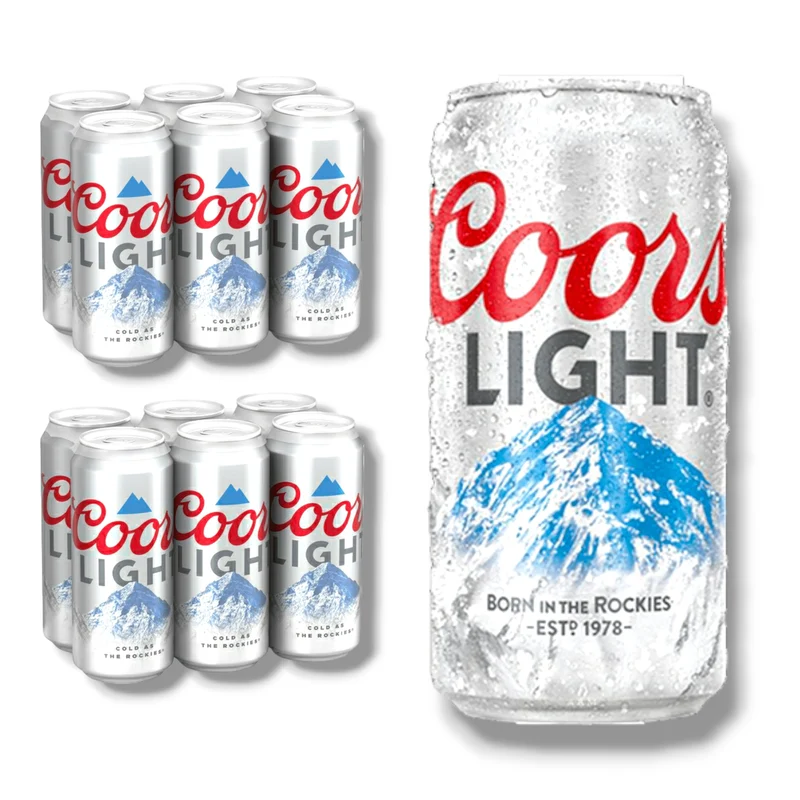 Coors Light 355 ml – Original US-Import 4,2 % Vol.