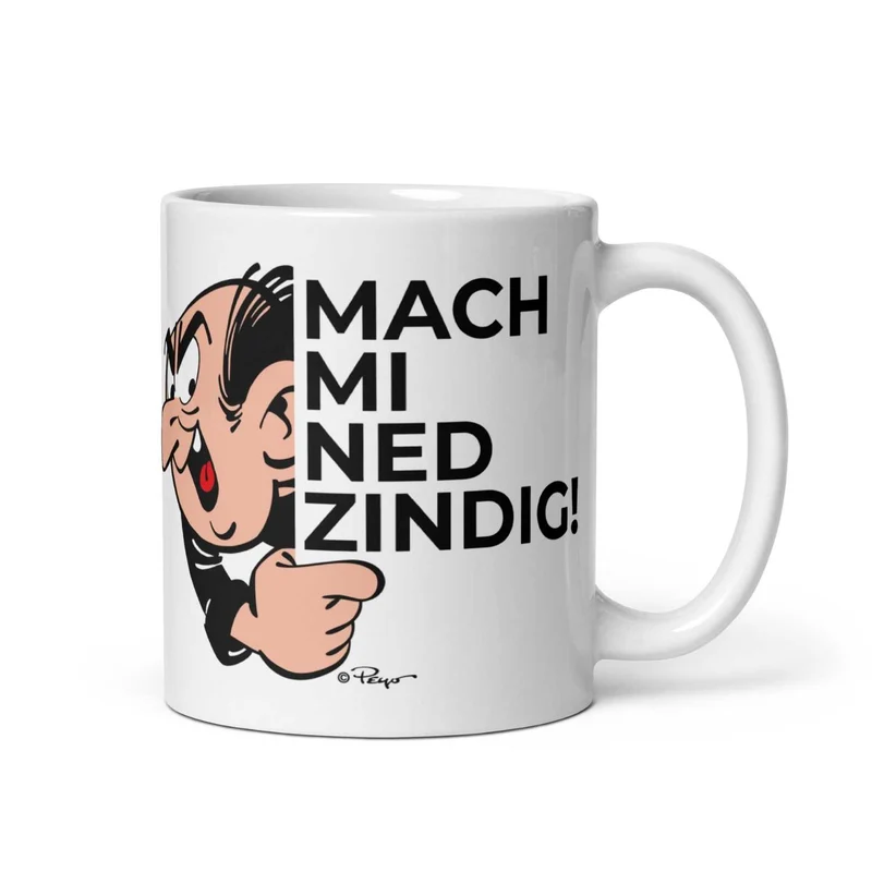 ®Die Schlümpfe Tasse "Mach mi ned zindig"