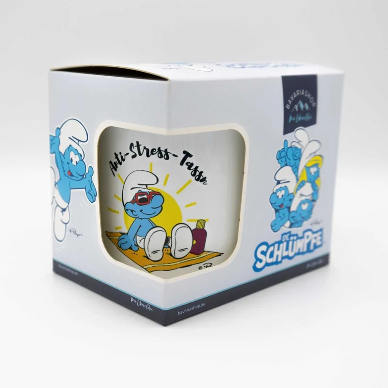 ®Die Schlümpfe Emailletasse "Anti Stress Herren"
