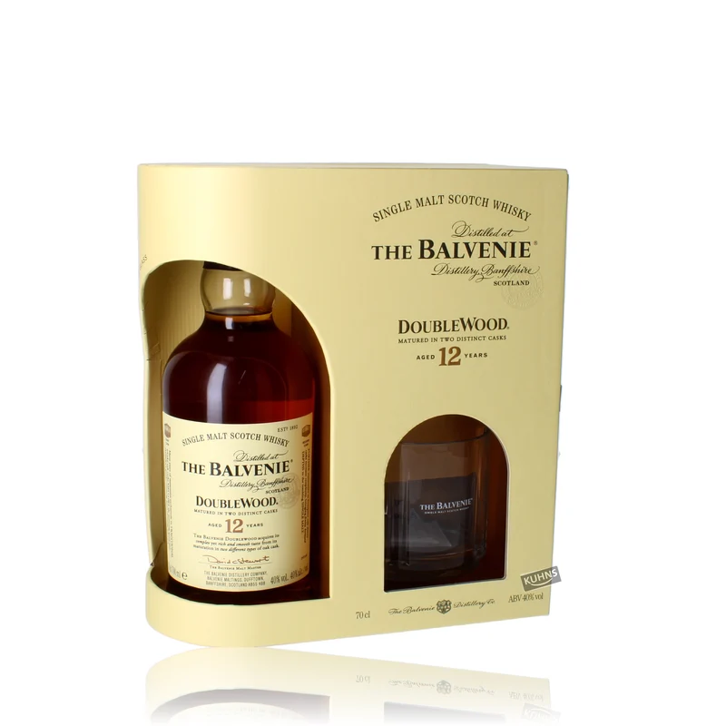 Balvenie 12 Jahre Double Wood Geschenkset 0,7l, alc. 40 Vol.-%