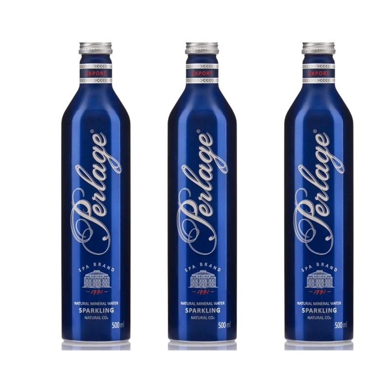 Perlage Sparkling Mineral Water 0,5l – Premium Mineralwasser in Aluflasche