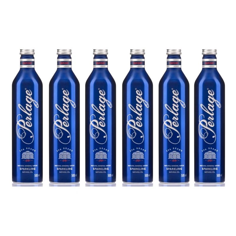 Perlage Sparkling Mineral Water 0,5l – Premium Mineralwasser in Aluflasche