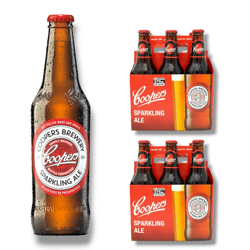 Coopers Brewery Sparkling Ale 375ml – Unfiltriertes Bier aus Australien mit 5,6% Vol.