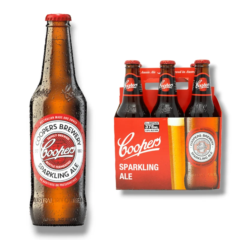 Coopers Brewery Sparkling Ale 375ml – Unfiltriertes Bier aus Australien mit 5,6% Vol.
