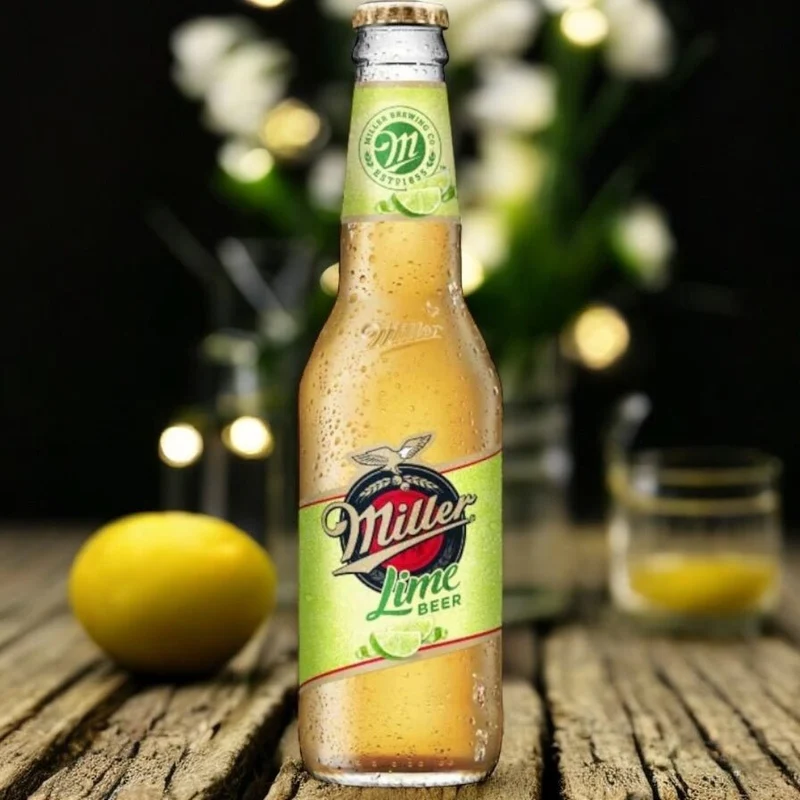 Miller Genuine Lime Bier 330ml- ein leichtes Radler mit 4,0% Vol. mit Twist the Cap Drehverschluss