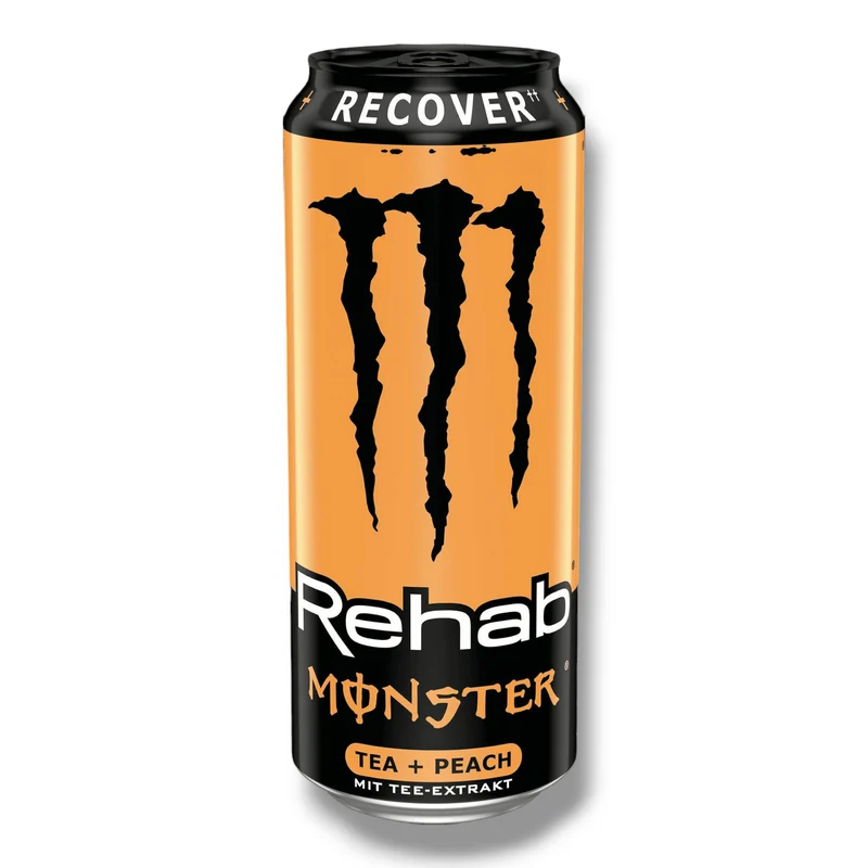 Monster Energy Rehab Peach 0,5l – Tea & Peach Energy & Recovery Drink