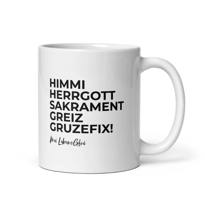 ®Die Schlümpfe Tasse "Himme Herrgott"