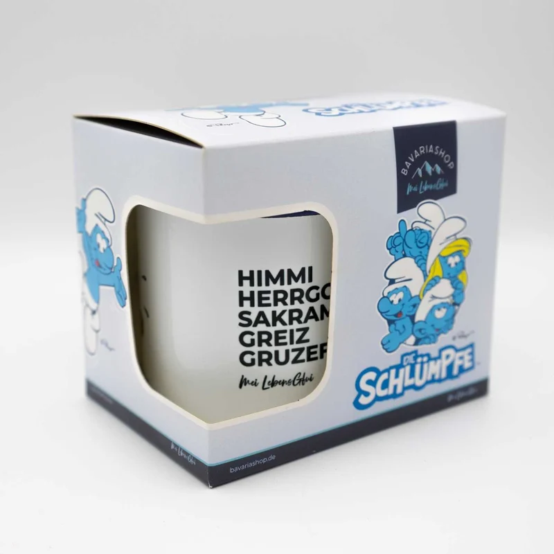 ®Die Schlümpfe Tasse "Himme Herrgott"