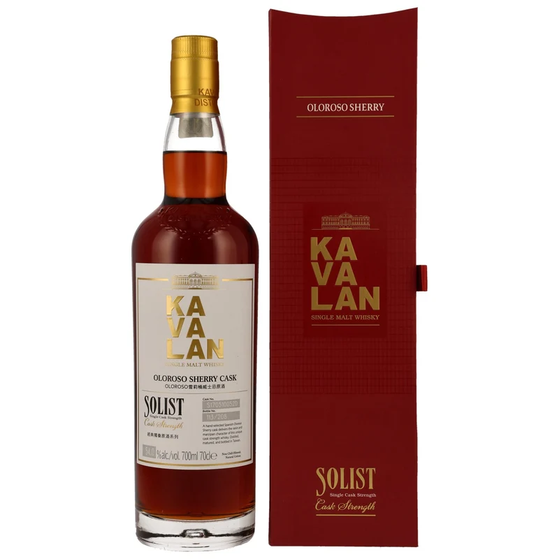 Kavalan Solist Oloroso Sherry 0,7l, alc. 54,0 Vol.-%