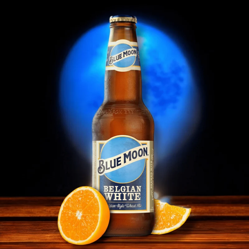 Blue Moon Belgian White 0,33l – Mildes amerikanisches Craft Bier 5,4% Vol.