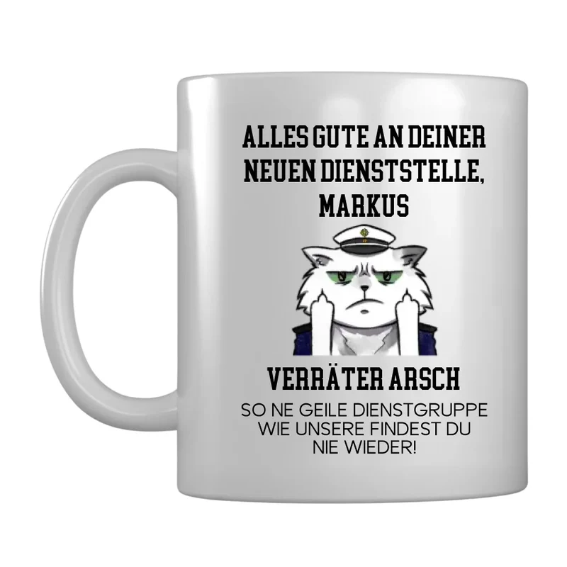 Personalisierbare Tasse "Verräter"
